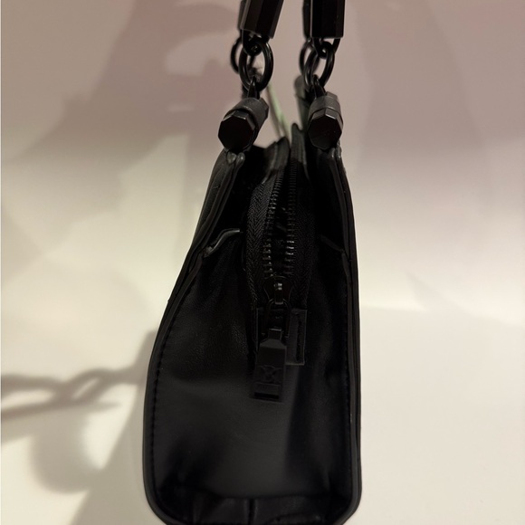 Badgley Mischka Small Braid Trim Convertible Top-Handle Bag w/ Crossbody Strap - Picture 3 of 12